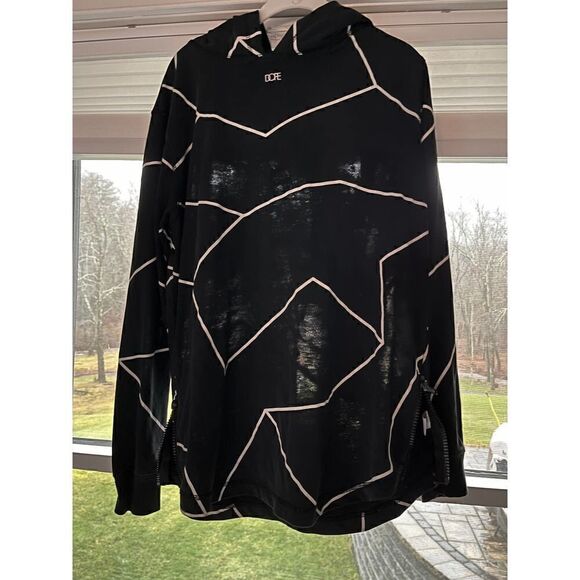 DOPE Side Zip Lightweight, WELL WORN/LOVED hoodie, w/ Abstract Mountain Medium - Picture 8 of 10